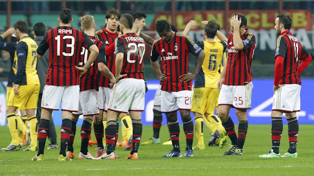 Hæderlig bruge nå Milans spillere og træner tilfredse trods nederlag - TV 2