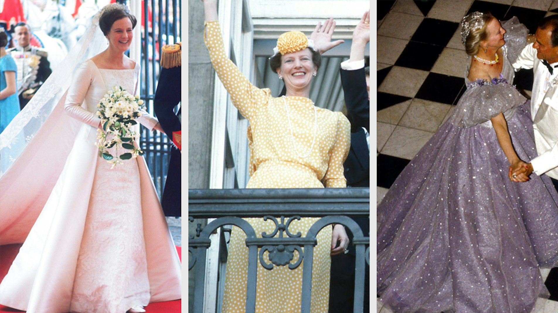 Her er Margrethes tre smukkeste kjoler 2